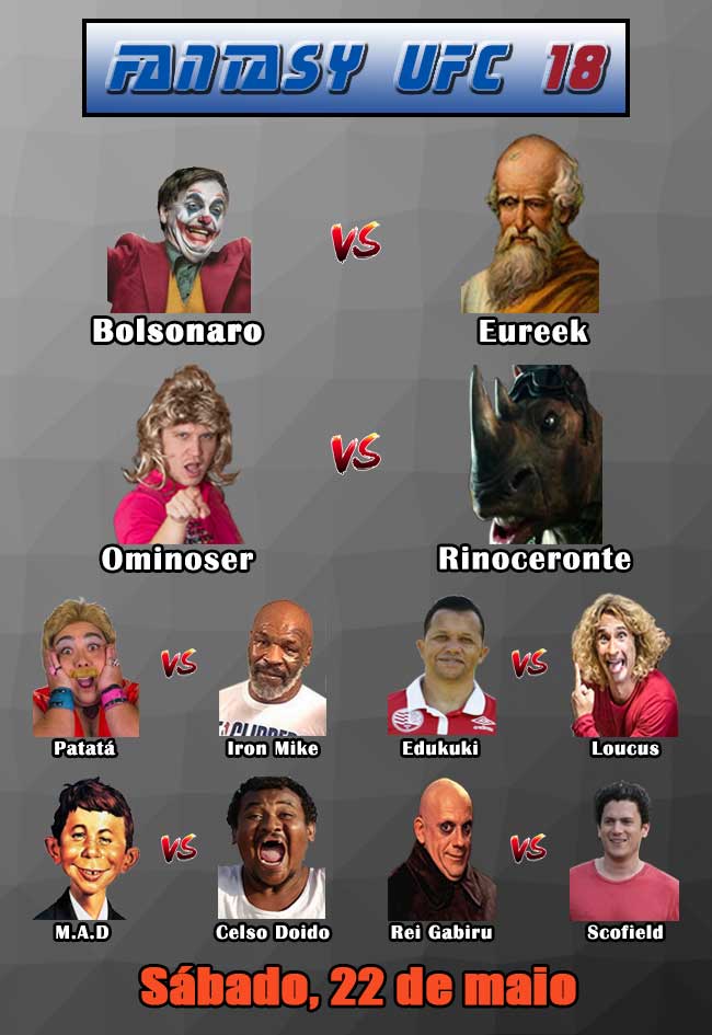 UFC ON FANTASY 2021 - 18 - BOLSONARO X EUREEK - 22/05, 19:00  y Banner40