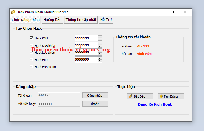 Hack Phàm Nhân Mobile 2022 (Vô hạn KNB, knb khóa..exp max vip,.. Phamnh10