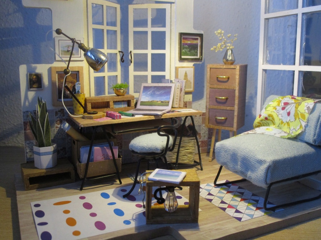 Robotime DIY miniature house - Soho room Img_5919