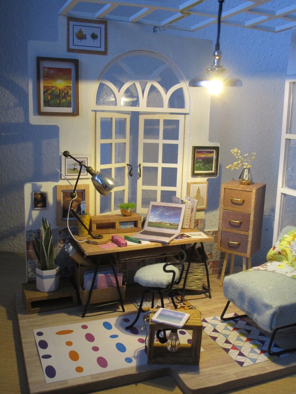 Robotime DIY miniature house - Soho room Img_5920