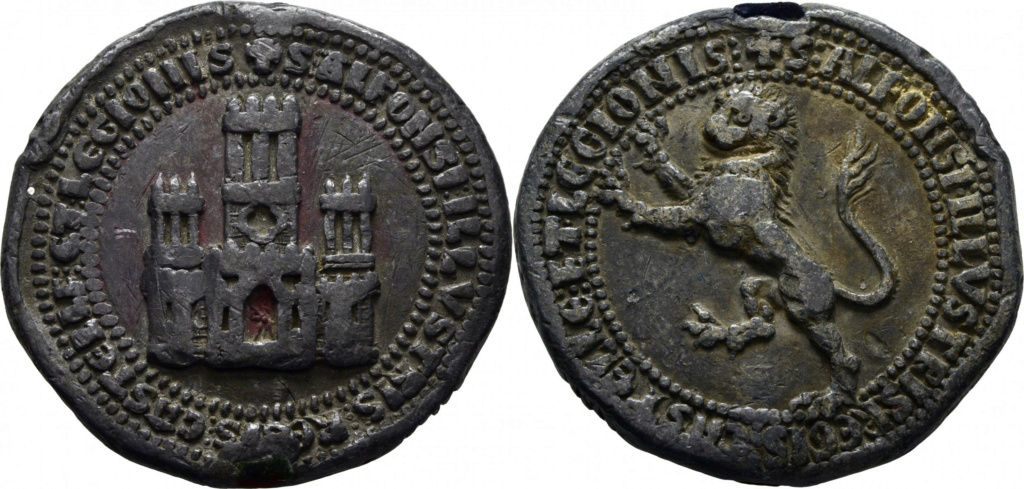 Sello de plomo de Alfonso X (1252-1284). 30429810