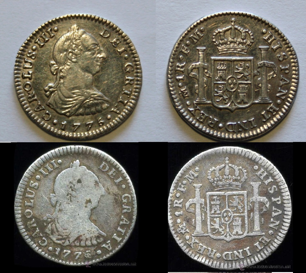 CARLOS III - 1 Real de México 1775.- Ahora_10