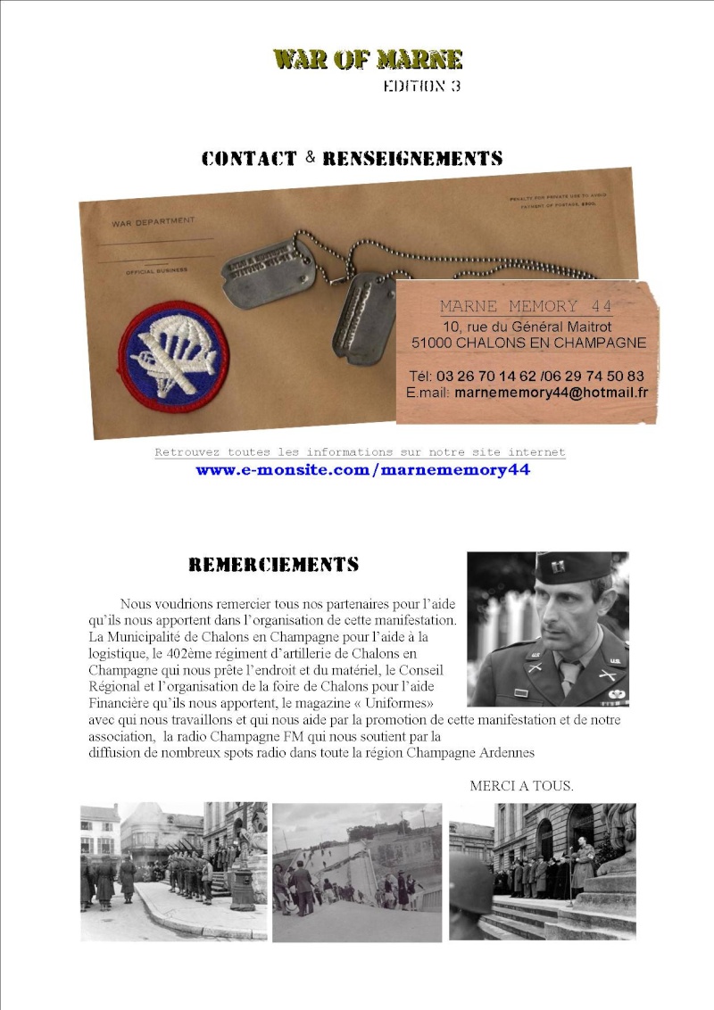 MAI 1945, MAI 2010, 65éme ANNIVERSAIRE, MARNE Memory 44 P513