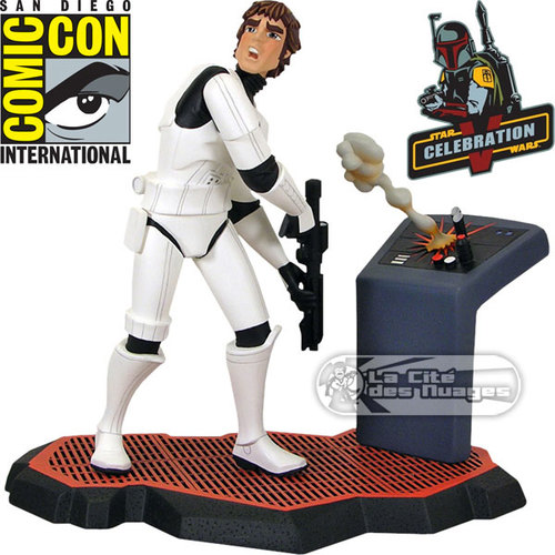 Han Solo in Stormtrooper Disguise Animated Maquette Celebration V Ggi00510