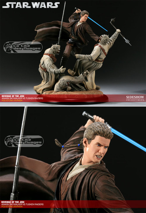 Revenge of the Jedi Anakin Skywalker VS Tusken Raiders Diorama St Ss200110