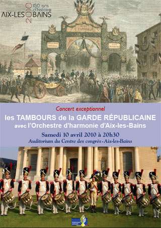 Les tambours de la garde républicaine en concert à Aix les Bains Gr11