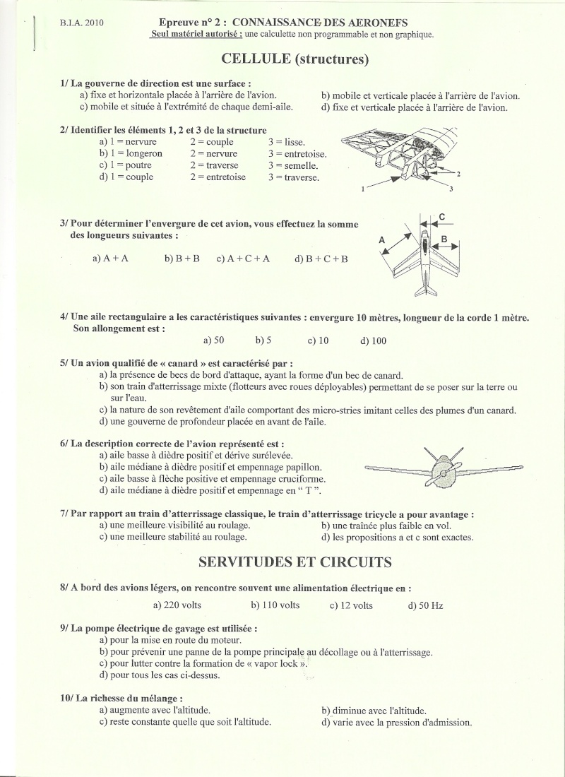 BIA 2010 : corrigé en ligne Numari12