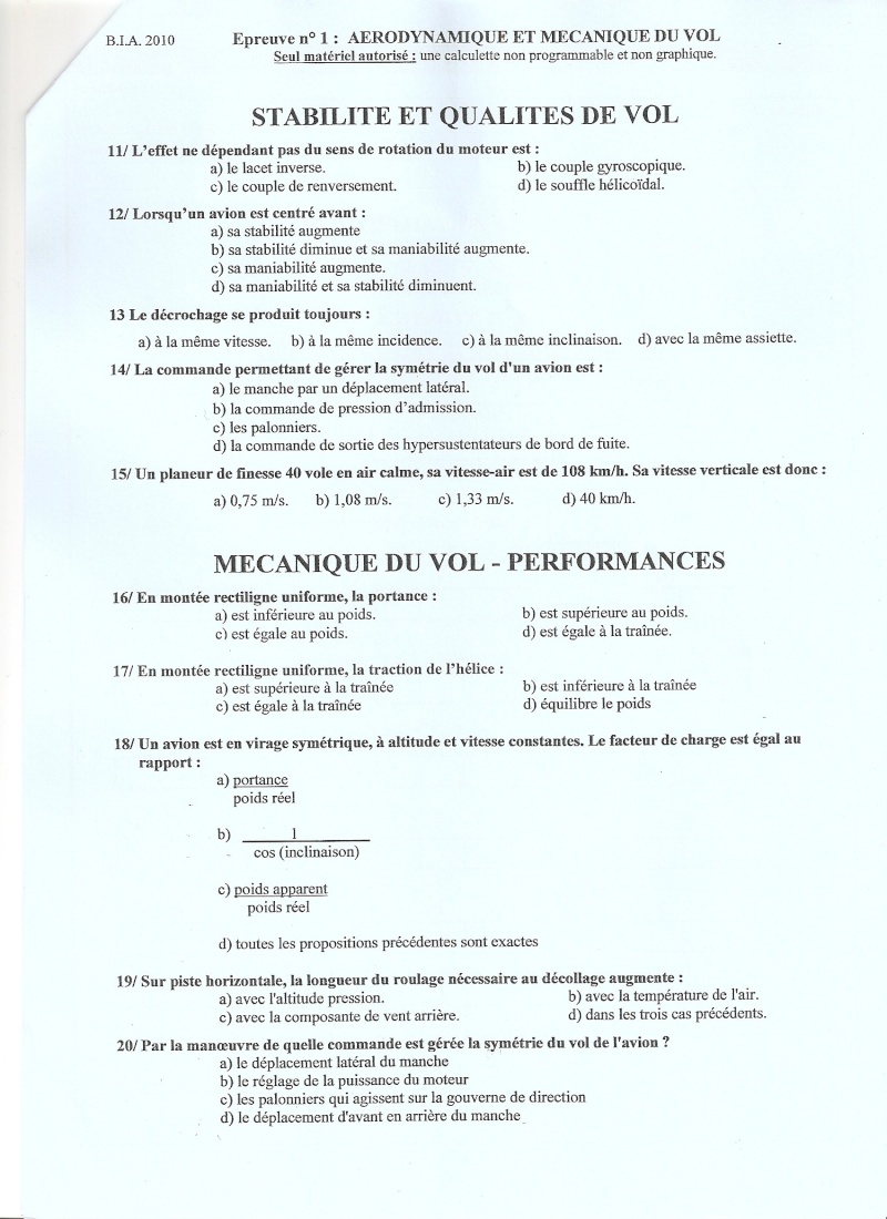 BIA 2010 : corrigé en ligne Numari20