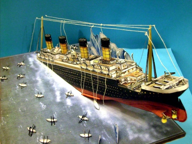 sinkende Titanic,1:700-GPM-Galeriebilder. Pict2168