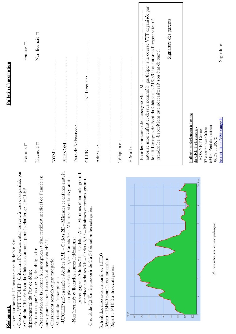 Castel Trophe VTT: 5me course VTT de Pont du Chateau Plaque11