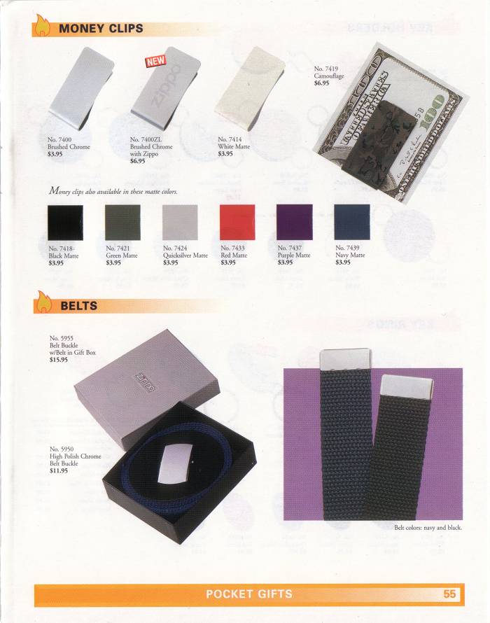 Catalogue ZIPPO 1999 Complete line (version américaine) 5711
