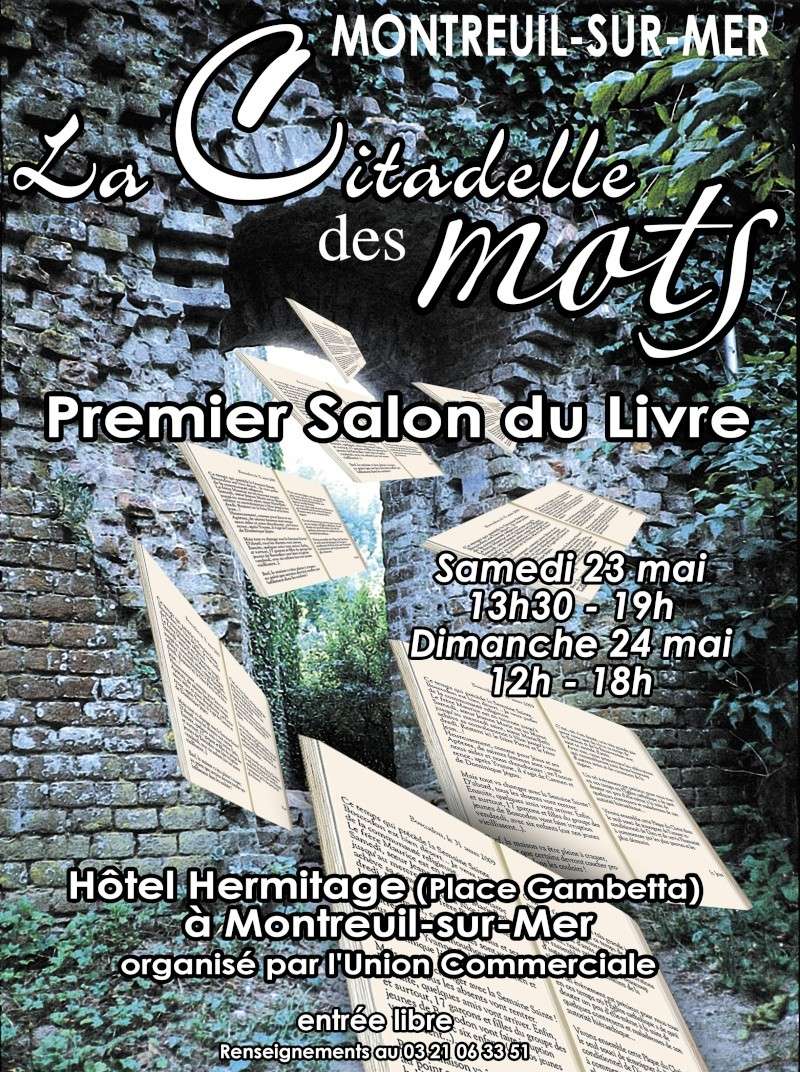 Montreuil s/ Mer, dédicace au 1er Salon du livre 23/24 mai Affich13