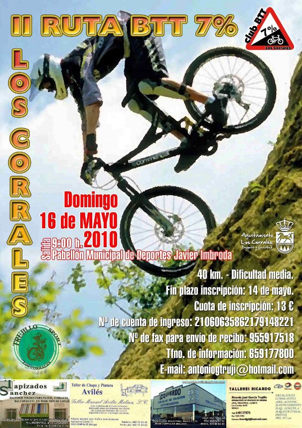 II RUTA BTT 7% LOS CORRALES 16-MAYO-10 Cartel15