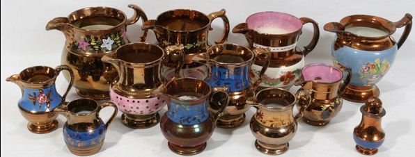 Petit pot anglais  dit de Jersey - copper lustreware Copper10