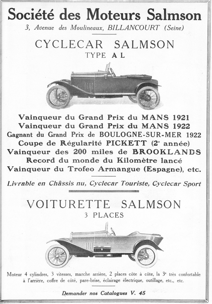 salmson - SALMSON cyclecar - Page 2 32904610