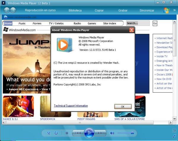 حصريا و بإنفراد العملاق Windows Media Player12 beta1 بشكل رائع جديد Befacd10