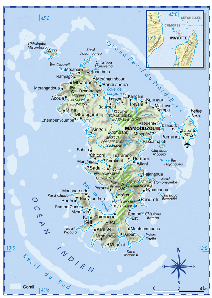 Mayotte 101ème département français Carte_10