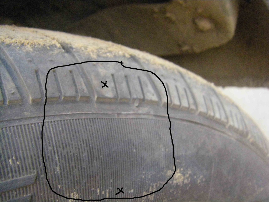 Problem with tyres: two tyres develop buldges - Page 2 Marked10