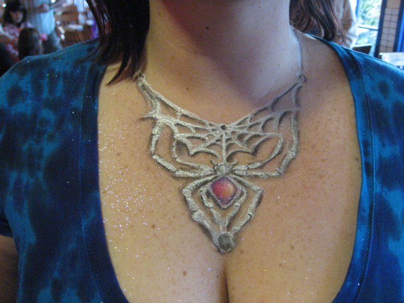 3D Face and Body Painting Jewels & Necklaces- Lilly Schermerhorn Fudds_13
