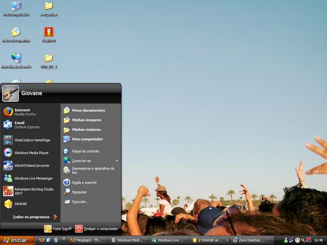 Windows Xp Siyah-Turuncu Tema Cok Super İceri Zune_d10