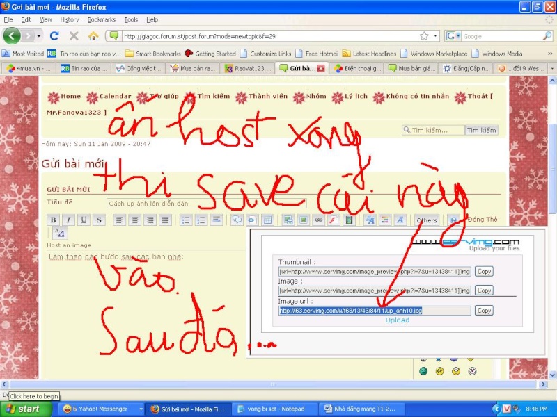 Cách up ảnh lên diễn đàn Saudo11