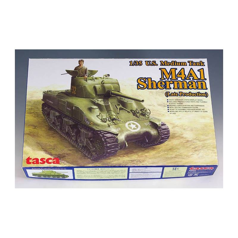 M4A1 Sherman + figurines, TASCA + TAMIYA, 1/35 Us-med11