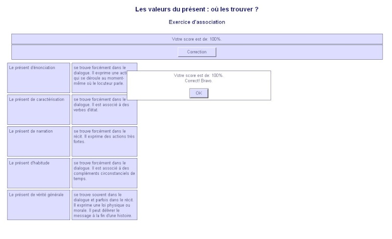 Les valeurs d'emploi des temps Valeur10