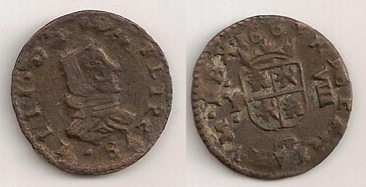 VIII Maravedis Felipe IV madrid 1661 Y. 138