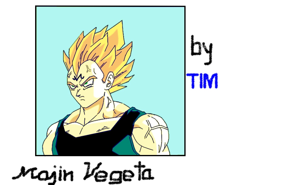 SSJ3 Goku Draw MS Paint by Tim :D Majinv11