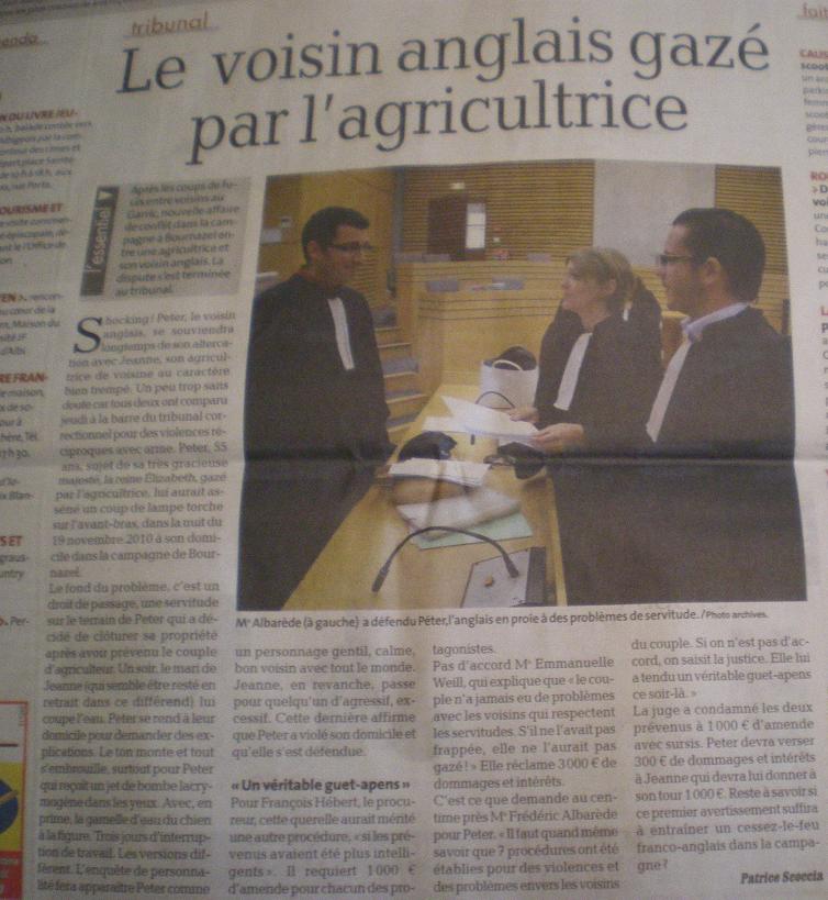 LA PAGE JURIDIQUE DE MAITRE ALFREDO DE BOURGOGNE  - Page 4 Imgp5722
