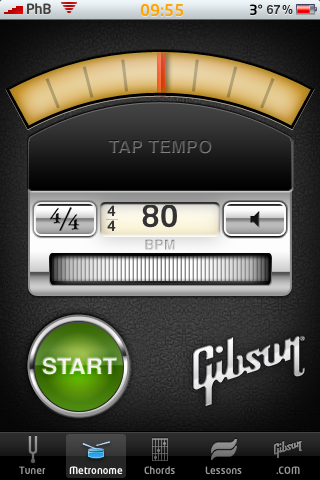 une application Gibson pour iPhone et iPod Touch pour guitaristes. Img_0215