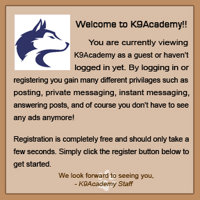 New Member K9acad10