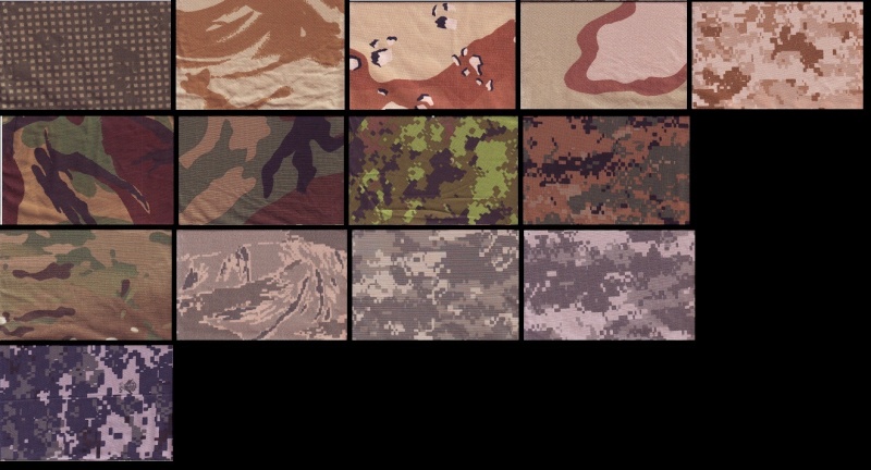 Some interesting Comparisons of some camo patterns,