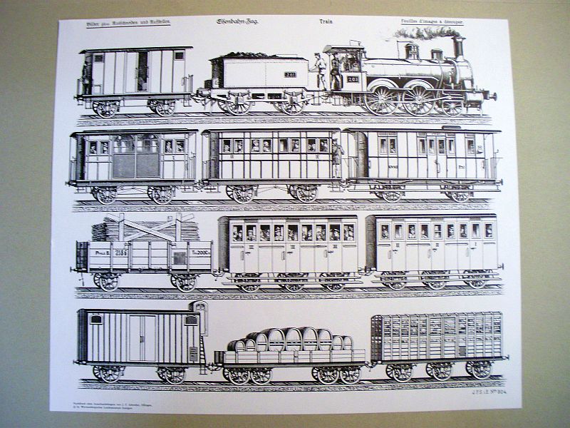 Aufstellbilder - Reprint J.F.Schreiber-Verlag Eisenb10