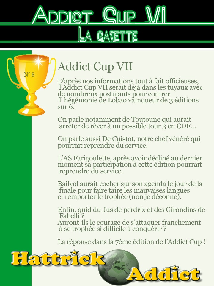 [ADDICT CUP 6] LA GAZETTE N°8 Gazett29