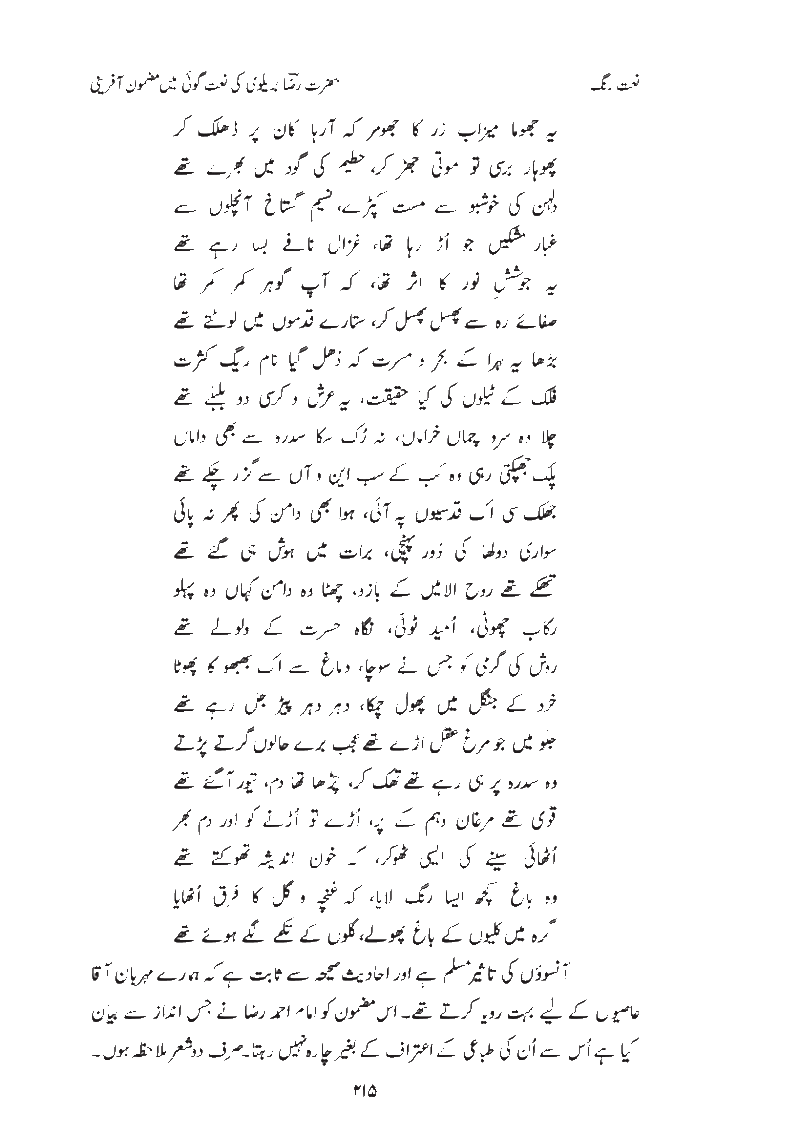 Hazrat Raza Barelvi Ki Naat Goi Mein Mazmoon Afreeni by Naat Rang Volume 13 Published in 2008 Page2119