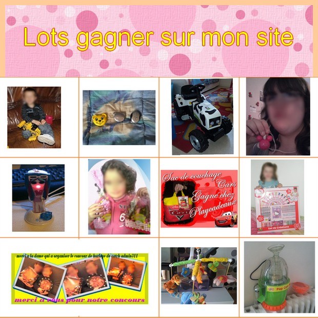 tous les lot gagner et recut sur mon site  211