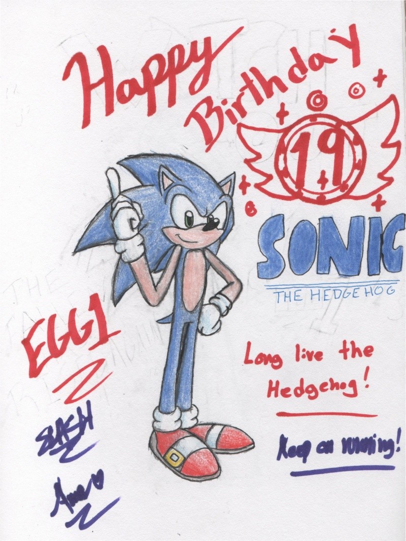 Sonic's 19th Birthday Today! Happyb10