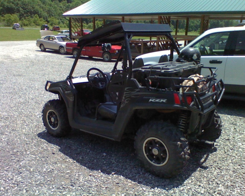 Installed Black Powder Coated Roof Today Rzr_ro11