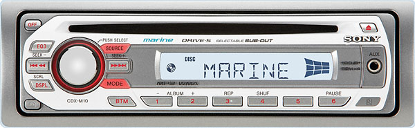 Radio marine Sony CDX-M10 H158cd11