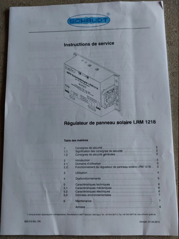 regulateur solaire MPPT 20240112