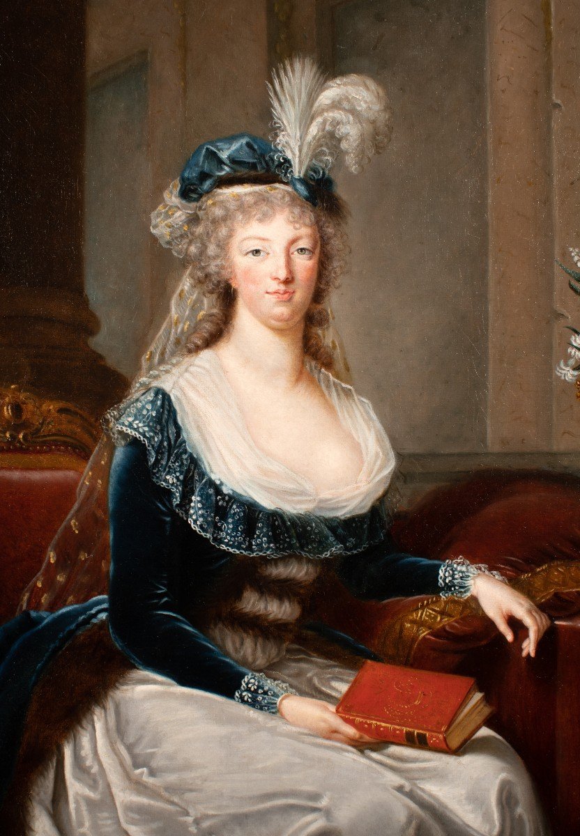 Portraits de Marie-Antoinette au livre, en robe bleue, par et d'après Vigée Le Brun (1785 - 1788 ?) - Page 2 88264210