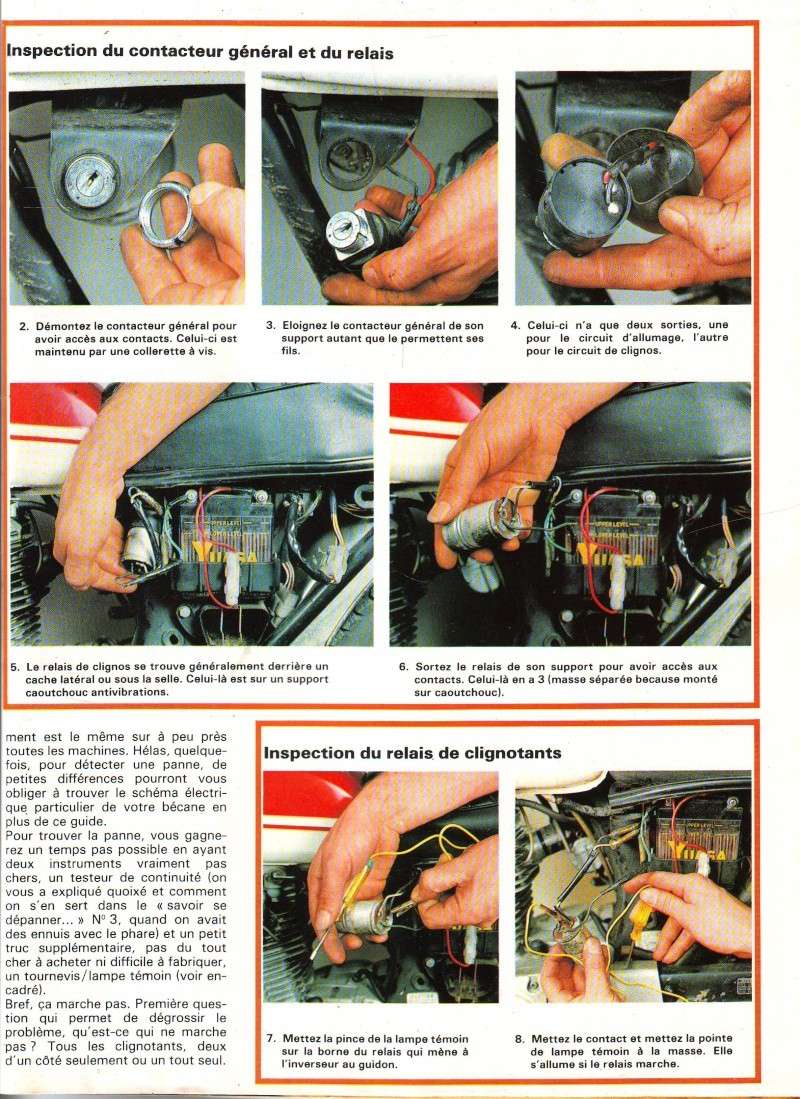 Eclairage : Articles De Presse : Moto Journal n° 537 - 1981 (Leçon de dépannage clignotants)  Mj_cli14