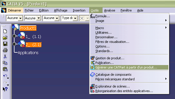 CONVERTIR UN FICHIER PRODUCT EN PART AVEC CATIA V5R17 Sans_t10