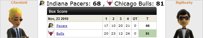 Chicago Bulls:I'M BACK .. Pacers10
