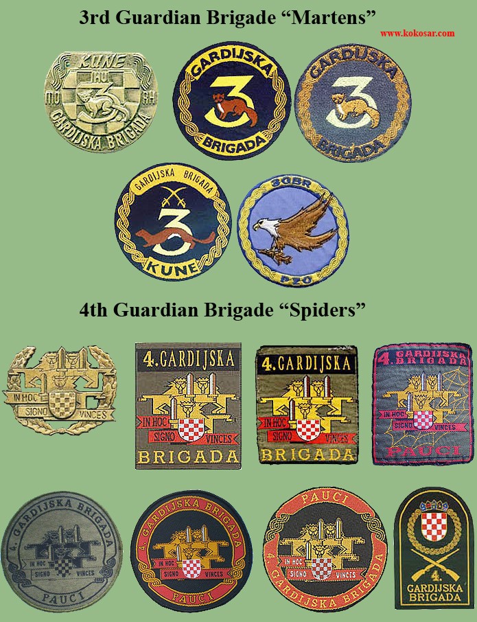 Croatian armed forces insignias Cro-3g11