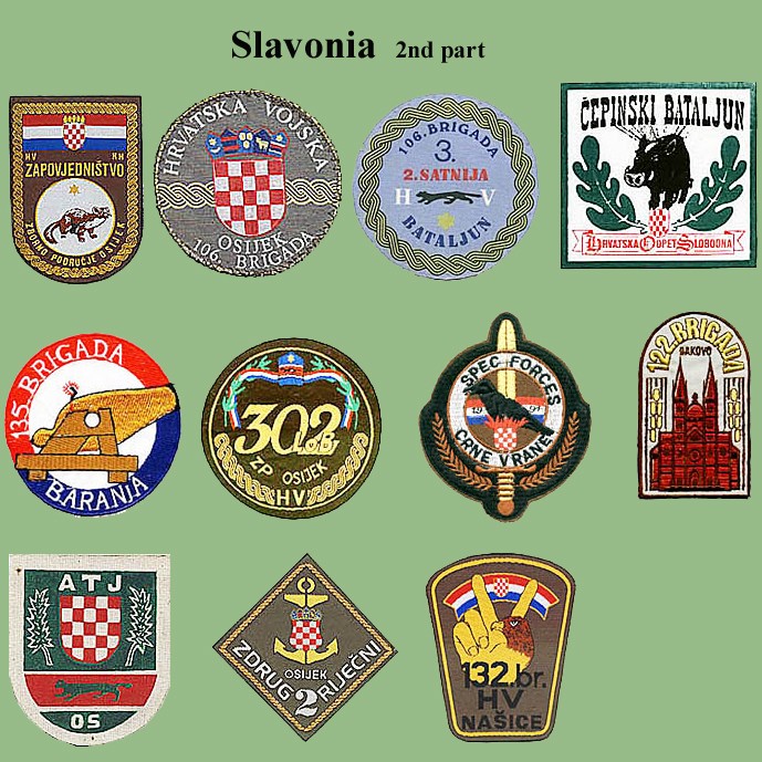 Croatian armed forces insignias Cro-sl11