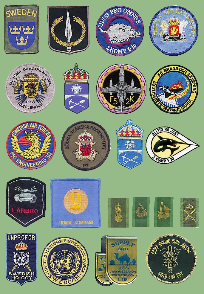 Swedish military patches Svedsk10