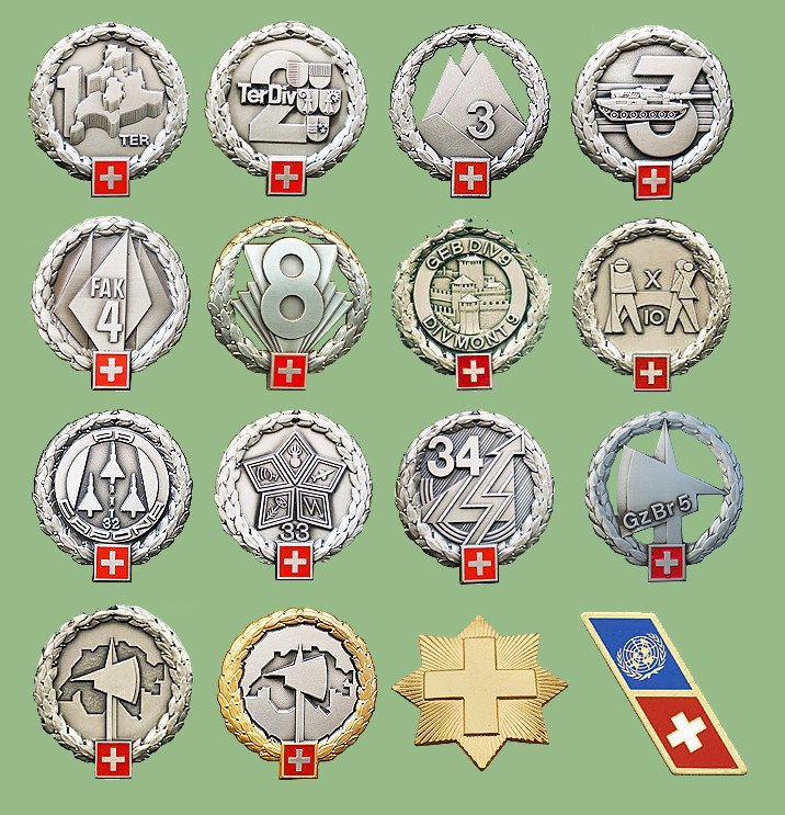 The Swiss Armed Forces insignias from my collection Svica-10