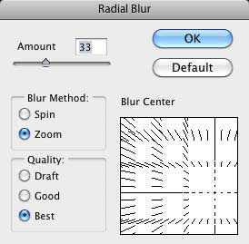 Zoom Effect Dengan Filter Radial Blur Di Photoshop B13